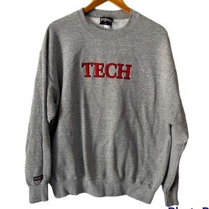 JanSport Vintage 90’s Louisiana Tech University Grey Sweatshirt Size Large